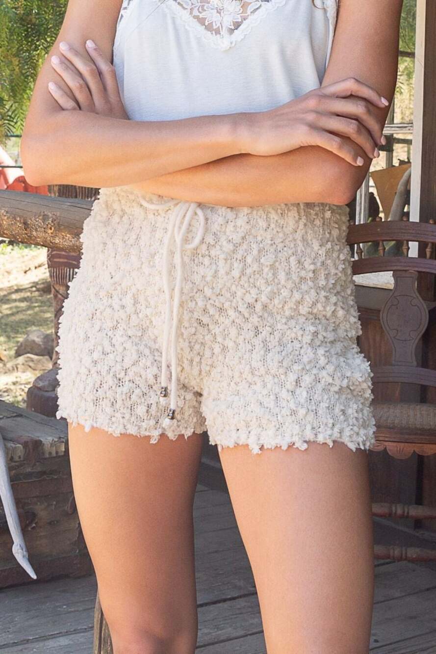 POL Popcorn Sweater Shorts